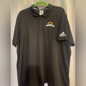 Adidas black polo with Twisted Tea logo. Size XXL